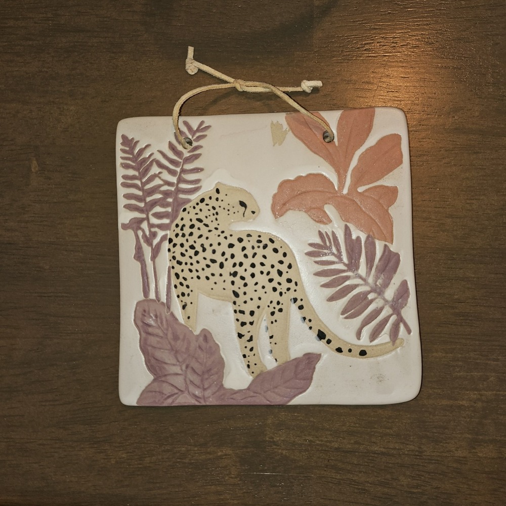 Urban Outfitters  Leopard Tile Piece. Perfect For Gallery Wall.